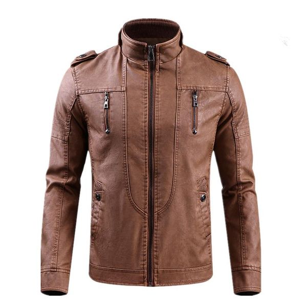 men's fur & faux autumn winter retro washable pu leather jacket motorcycle men slim fit jackets male casual outwear coats, Black
men's fur & faux autumn winter retro washable pu leather jacket motorcycle men slim fit jackets male casual outwear coats, Black