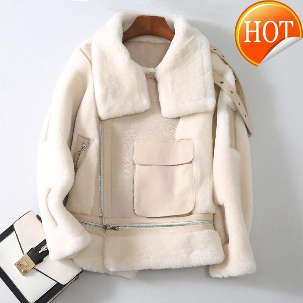 fur coat natural female winter wool liner sheepskin coat women clothes 2021 korean double faced fur 100% wool jackets 9267, Black
fur coat natural female winter wool liner sheepskin coat women clothes 2021 korean double faced fur 100% wool jackets 9267, Black