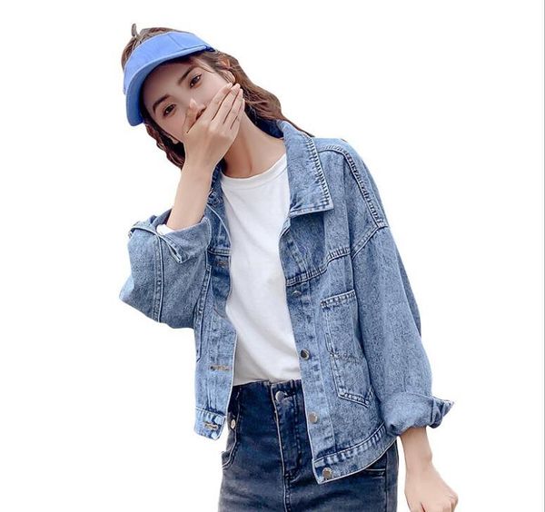 women's jackets denim jacket female 2021 autumn high-quality loose bf wind embroidery student top, Black;brown
women's jackets denim jacket female 2021 autumn high-quality loose bf wind embroidery student top, Black;brown