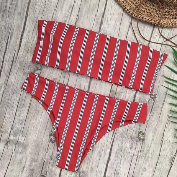bras sets women push-up padded bra beach red stripe set tube + panties 2pcs underwear beachwear female, Red;black
bras sets women push-up padded bra beach red stripe set tube + panties 2pcs underwear beachwear female, Red;black