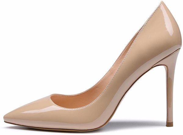 dress shoes amourplato women's patent high heel pumps pointed toe stiletto slip on 10cm heels classic party, Black
dress shoes amourplato women's patent high heel pumps pointed toe stiletto slip on 10cm heels classic party, Black