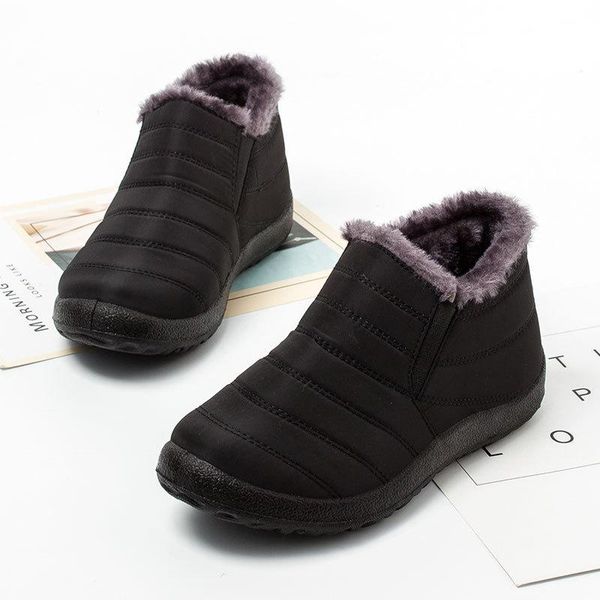 boots women's ankle fur warm snow for female waterproof padded winter casual lightweight plus size 47, Black
boots women's ankle fur warm snow for female waterproof padded winter casual lightweight plus size 47, Black