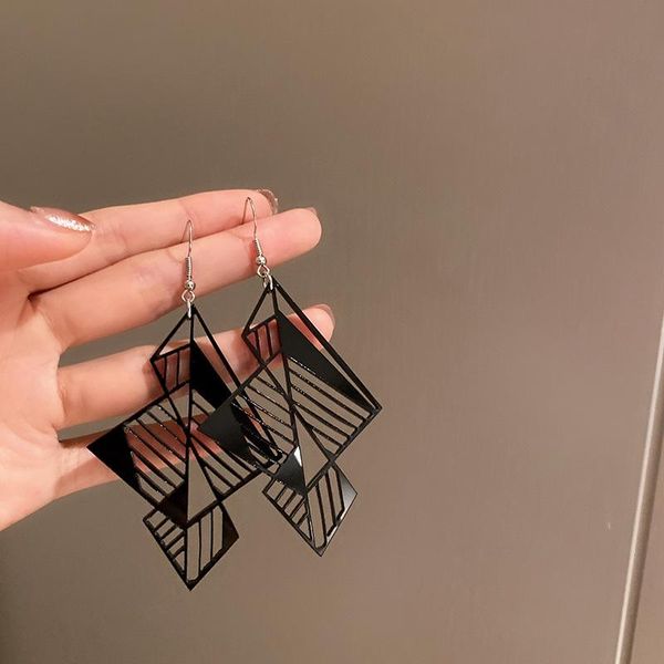 dangle & chandelier korean irregular hollow acrylic geometric drop ear hook earrings fashion black for women jewelry, Silver
dangle & chandelier korean irregular hollow acrylic geometric drop ear hook earrings fashion black for women jewelry, Silver