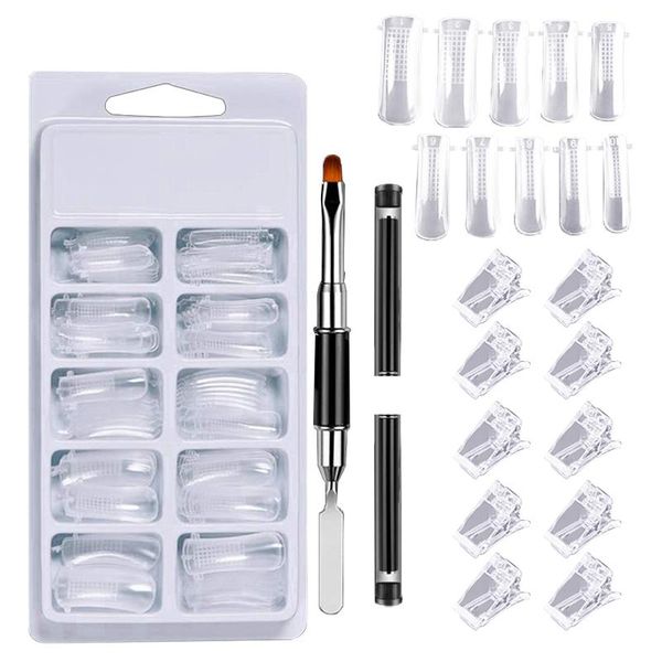 nail art kits dual end brush clips false tips set salon home quick building full cover wedding party artificial diy manicure extension
nail art kits dual end brush clips false tips set salon home quick building full cover wedding party artificial diy manicure extension