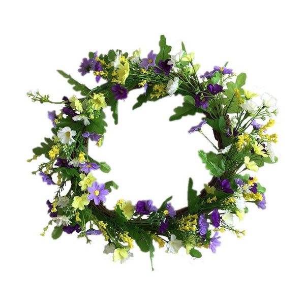 16 inch artificial daisy flower door wreath with springtime faux wildflowers and berris front door wreath decor
16 inch artificial daisy flower door wreath with springtime faux wildflowers and berris front door wreath decor