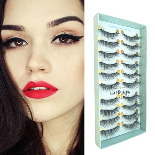 false eyelashes 10 pairs handmade 3d soft faux mink hair crisscross wispy fluffy thick full strip lashes extension eye makeup
false eyelashes 10 pairs handmade 3d soft faux mink hair crisscross wispy fluffy thick full strip lashes extension eye makeup