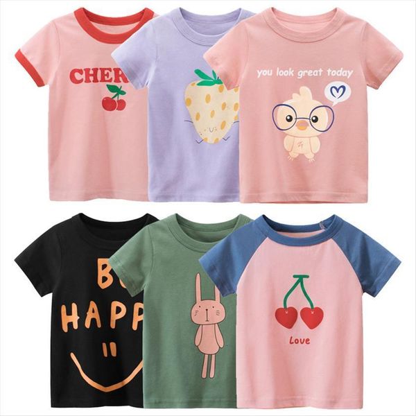gilrs t shirt cute cotton short sleeve cartoon summer childrens clothing print pink kids childs clothes, Blue
gilrs t shirt cute cotton short sleeve cartoon summer childrens clothing print pink kids childs clothes, Blue