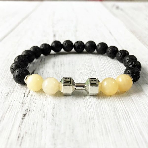 charm bracelets natural yellow jades bracelet 2021 style lava stone yoga mala power energy wrist jewelry gift for men or women, Golden;silver
charm bracelets natural yellow jades bracelet 2021 style lava stone yoga mala power energy wrist jewelry gift for men or women, Golden;silver