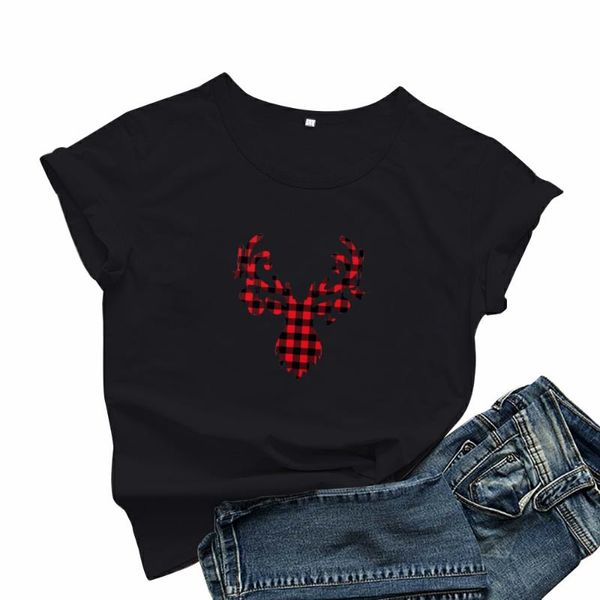women's t-shirt shinybling merry deer christmas lights cartoon year's plaid men women tshirt creative design aesthetic, White
women's t-shirt shinybling merry deer christmas lights cartoon year's plaid men women tshirt creative design aesthetic, White