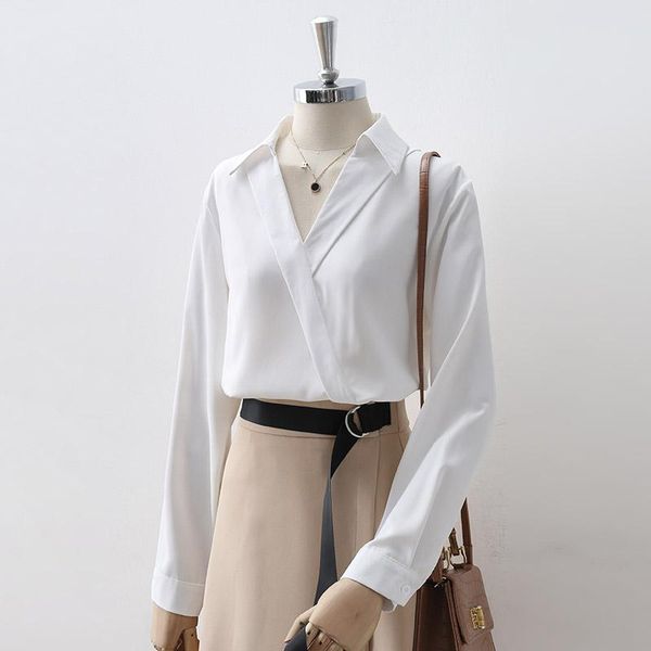 women's blouses & shirts elegant v-neck white chiffon shirt 2021 autumn design sense professional loose pullover
women's blouses & shirts elegant v-neck white chiffon shirt 2021 autumn design sense professional loose pullover
