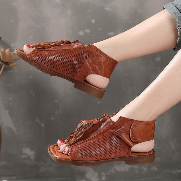journey to 2021 summer new layer cowhide leather sandals, women comfortable soft bottom flat hollow shoes, Black
journey to 2021 summer new layer cowhide leather sandals, women comfortable soft bottom flat hollow shoes, Black
