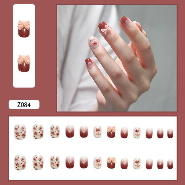 false nails 24pcs bow nail patch glue type removable short paragraph fashion manicure save time mpwell uñas postizas mp, Red;gold
false nails 24pcs bow nail patch glue type removable short paragraph fashion manicure save time mpwell uñas postizas mp, Red;gold