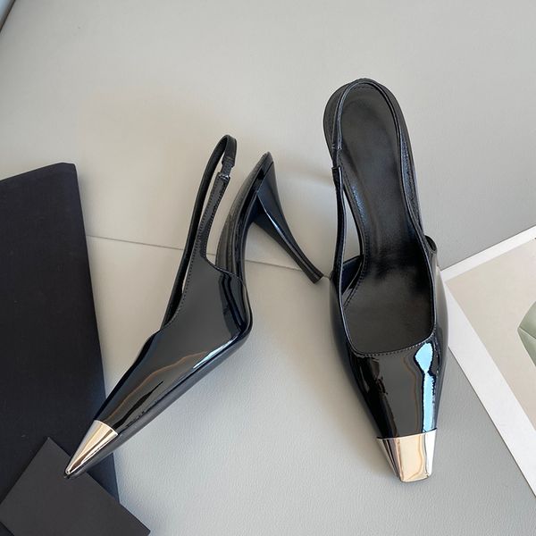 summer fashion iron head sandals quality hight heeled dress shoes genuine leather women lady shoe 9cm high heels us size 4-, Black
summer fashion iron head sandals quality hight heeled dress shoes genuine leather women lady shoe 9cm high heels us size 4-, Black