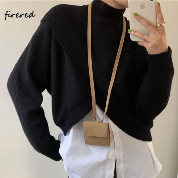 fashion simple turtleneck sweaters for women loose solid color pullover long sleeve knitted sweater female pull femme 2021, White;black
fashion simple turtleneck sweaters for women loose solid color pullover long sleeve knitted sweater female pull femme 2021, White;black