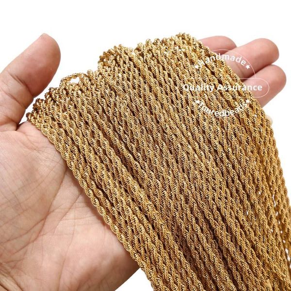 5pcs stainless steel 3mm width gold twisted rope chain necklace for men women tee 24 inch, Silver
5pcs stainless steel 3mm width gold twisted rope chain necklace for men women tee 24 inch, Silver