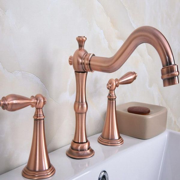 bathroom sink faucets antique red copper widespread dual handle washing basin mixer taps deck mounted 3 holes lavatory faucet arg074
bathroom sink faucets antique red copper widespread dual handle washing basin mixer taps deck mounted 3 holes lavatory faucet arg074