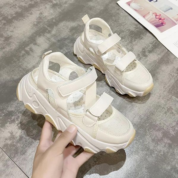 sandals 2021 summer chunky for women fashion platform sandal ladies baotou casual wedges female sports vb267, Black
sandals 2021 summer chunky for women fashion platform sandal ladies baotou casual wedges female sports vb267, Black
