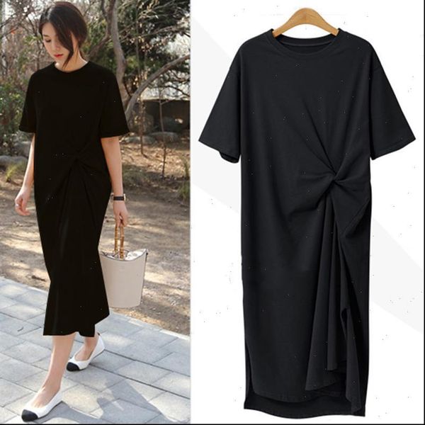 plus size summer dress 2021 100% cotton short sleeve o neck loose yellow long dress women robe casual black t shirt dress, Black;gray
plus size summer dress 2021 100% cotton short sleeve o neck loose yellow long dress women robe casual black t shirt dress, Black;gray