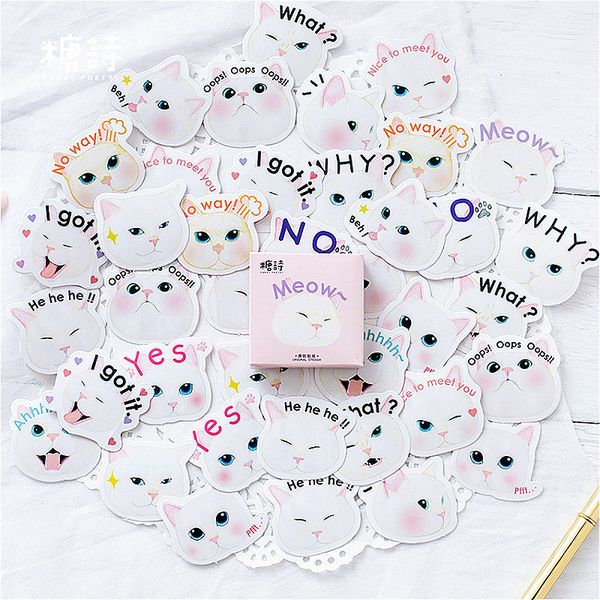 5pieces/lot 1pcs kawaii white cat stationery sticker handmade label delicate shine adhesive scrapbooking planner diary stickers
5pieces/lot 1pcs kawaii white cat stationery sticker handmade label delicate shine adhesive scrapbooking planner diary stickers