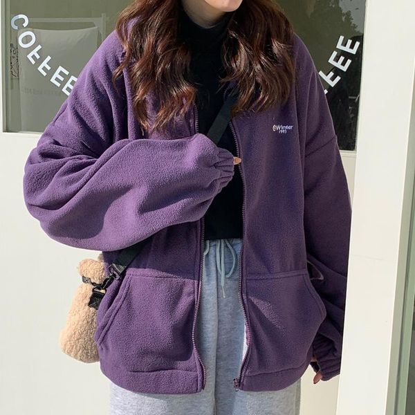 women's hoodies & sweatshirts women loose plus velvet zip-up pockets letter casual oversize bf ulzzang harajuku daily streetwear womens, Black
women's hoodies & sweatshirts women loose plus velvet zip-up pockets letter casual oversize bf ulzzang harajuku daily streetwear womens, Black