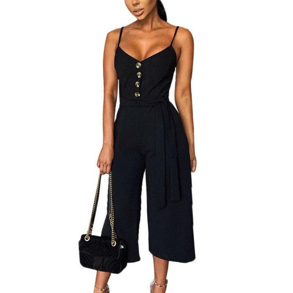 women's jumpsuits & rompers sleeveless backless strap jumpsuit 2021 fashion women summer boho sash high waist wide leg romper beach pla, Black;white
women's jumpsuits & rompers sleeveless backless strap jumpsuit 2021 fashion women summer boho sash high waist wide leg romper beach pla, Black;white