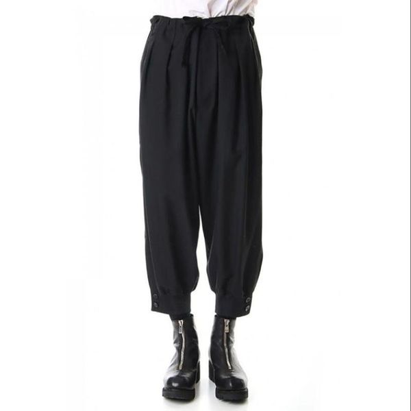 men's pants big yards 27-46 men summer casual personality received foot loose harem fashion cropped trousers, Black
men's pants big yards 27-46 men summer casual personality received foot loose harem fashion cropped trousers, Black