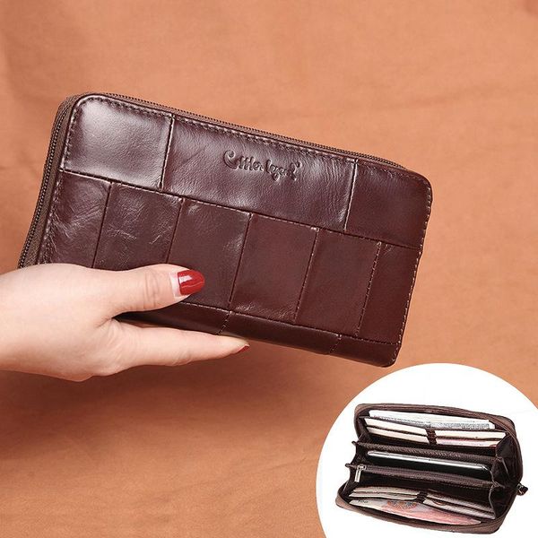 wallets 2021 leather men's and women's wallet clutch bag long fashion zipper mobile phone, Red;black
wallets 2021 leather men's and women's wallet clutch bag long fashion zipper mobile phone, Red;black