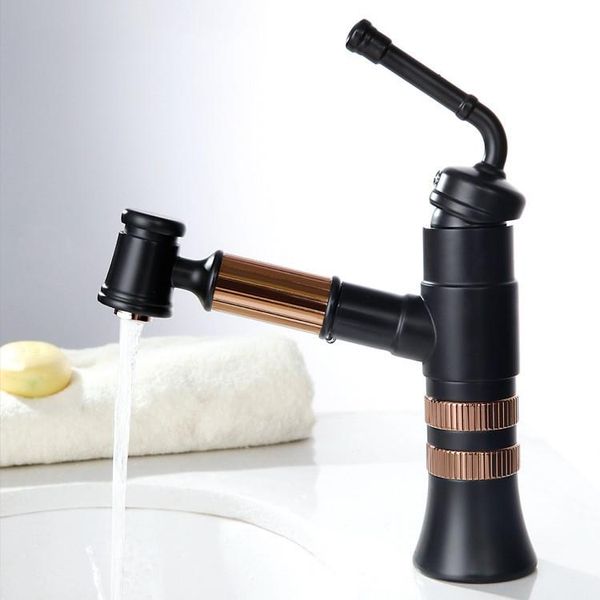 bathroom sink faucets unique black/gold/rose gold solid brass basin faucet single handle pull out vessel
bathroom sink faucets unique black/gold/rose gold solid brass basin faucet single handle pull out vessel