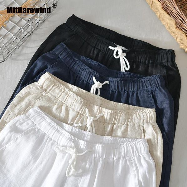 men's pants japanese style 100% linen men trousers casual breathable straight elastic waist drawstring fashion korean clothes, Black
men's pants japanese style 100% linen men trousers casual breathable straight elastic waist drawstring fashion korean clothes, Black