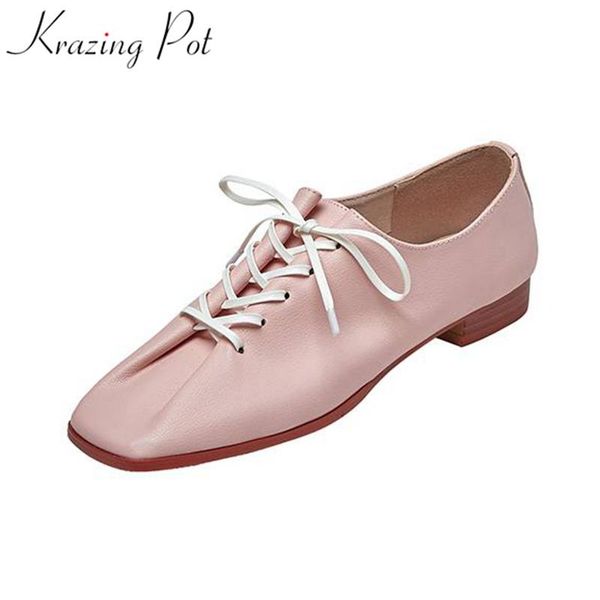 dress shoes vichelo 2021 full grain leather square toe soft glove elegant women leisure lace up low heels maiden pumps l83, Black
dress shoes vichelo 2021 full grain leather square toe soft glove elegant women leisure lace up low heels maiden pumps l83, Black