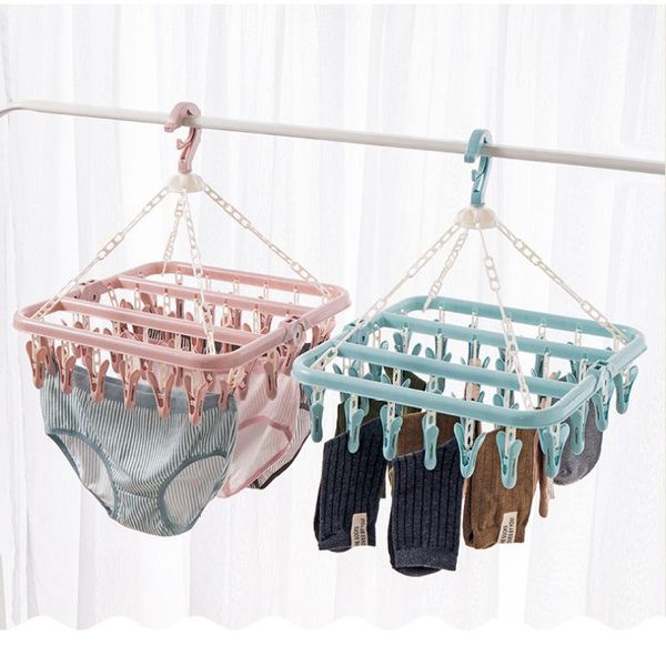 hangers & racks multi-functional plastic folding hanger 12/16/24/32 clips travel fold hang drying underwear socks towel balcony clip househo
hangers & racks multi-functional plastic folding hanger 12/16/24/32 clips travel fold hang drying underwear socks towel balcony clip househo
