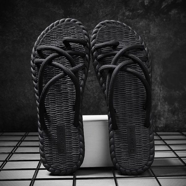 slippers summer flip flops for men fashion trend home non-slip beach sewing cool student clip outside slides, Black
slippers summer flip flops for men fashion trend home non-slip beach sewing cool student clip outside slides, Black