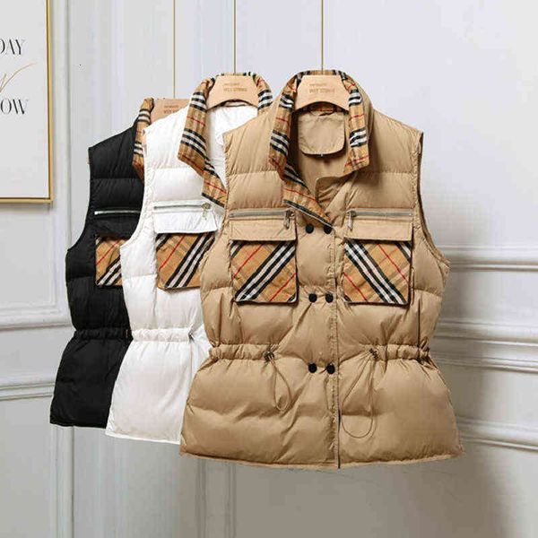 stand collar down vest women's 2021 autumn and winter korean version wear plaid pattern waistcoat coat, Black;white
stand collar down vest women's 2021 autumn and winter korean version wear plaid pattern waistcoat coat, Black;white