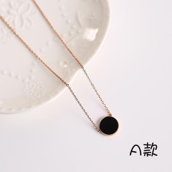 chokers xiaoboacc choker necklace for women korean fashion titanium steel black round pendants chain jewelry wholesale, Golden;silver
chokers xiaoboacc choker necklace for women korean fashion titanium steel black round pendants chain jewelry wholesale, Golden;silver