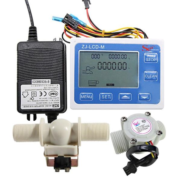 digital lcd display quantitative controller water control + 1" hall effect flow sensor flowmeter + 1" solenoid valv-e n/c norma
digital lcd display quantitative controller water control + 1" hall effect flow sensor flowmeter + 1" solenoid valv-e n/c norma