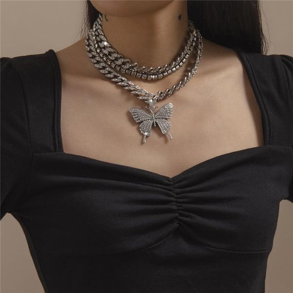 chains hip-hop hipster claw chain full of drill cuban buckle female necklace jewelry exaggeration atmosphere diamond butterfly, Silver
chains hip-hop hipster claw chain full of drill cuban buckle female necklace jewelry exaggeration atmosphere diamond butterfly, Silver