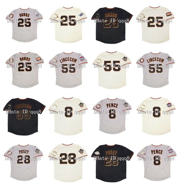 2002 retro 25 barry bonds jersey 55 tim lincecum 8 hunter pence 28 buster posey 2010 2012 ws patch 2007 all star vintage baseball jerseys, Blue;black
2002 retro 25 barry bonds jersey 55 tim lincecum 8 hunter pence 28 buster posey 2010 2012 ws patch 2007 all star vintage baseball jerseys, Blue;black