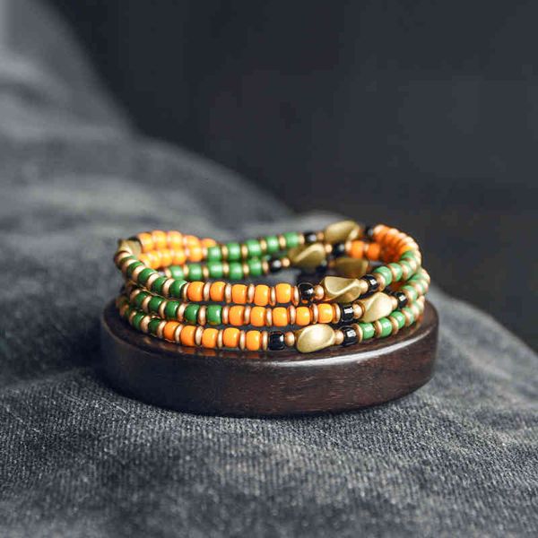 curved tail flower glass beads multi-layer bracelet men's mixed black sandalwood creative design women's jewelry, Golden;silver
curved tail flower glass beads multi-layer bracelet men's mixed black sandalwood creative design women's jewelry, Golden;silver
