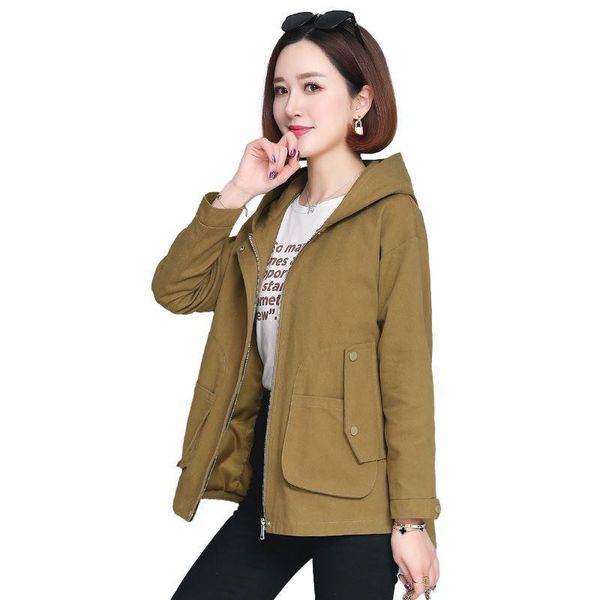 women's trench coats autumn 2021 women jacket long sleeve casual coat female windbreaker hooded zipper jackets ladies basic short oute, Tan;black
women's trench coats autumn 2021 women jacket long sleeve casual coat female windbreaker hooded zipper jackets ladies basic short oute, Tan;black