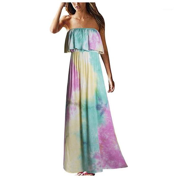 casual dresses bohemian floral prints gradient maxi dress fashion womens ruffle hem strapless beach sundress high waist party holiday vestid, Black;gray
casual dresses bohemian floral prints gradient maxi dress fashion womens ruffle hem strapless beach sundress high waist party holiday vestid, Black;gray