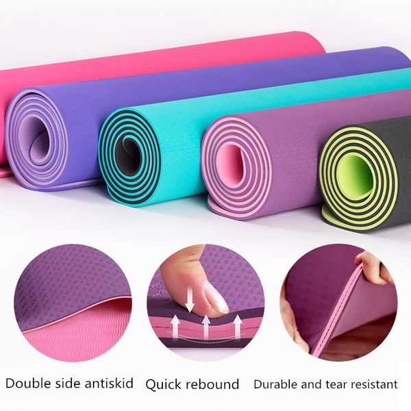non-slip tpe men's and women's yoga mat 6mm two-color fitness exercise mat 183*61 parallel dance non-slip children's blanket
non-slip tpe men's and women's yoga mat 6mm two-color fitness exercise mat 183*61 parallel dance non-slip children's blanket