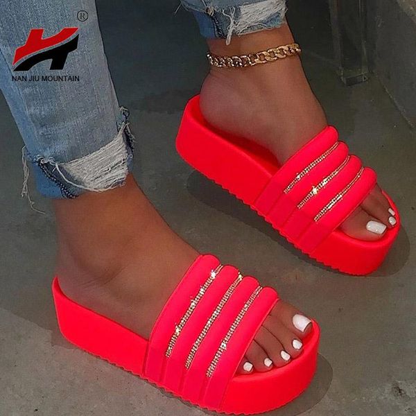 slippers nan jiu mountain 2021 women waterproof platform thick bottom pu candy-colored beach sandals outdoor wild fashion ladies, Black
slippers nan jiu mountain 2021 women waterproof platform thick bottom pu candy-colored beach sandals outdoor wild fashion ladies, Black
