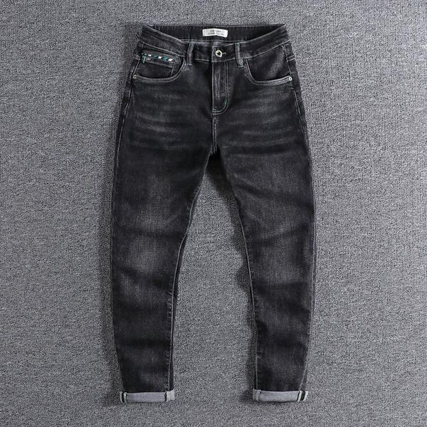 2021 new arrival black jeans men's slim fit small foot elastic comfortable four seasons pants simple man trouser 0866, Blue
2021 new arrival black jeans men's slim fit small foot elastic comfortable four seasons pants simple man trouser 0866, Blue