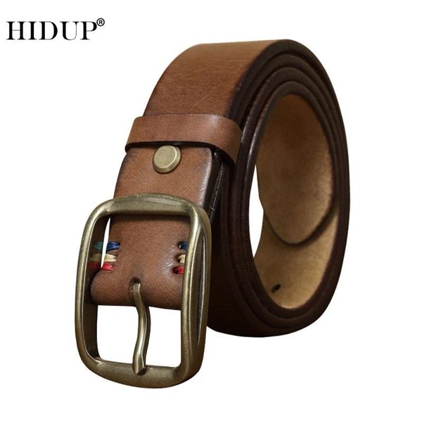 belts hidup retro styles cow genuine skin leather belt brass pin buckle metal solid cowhide jean accessories nwj1084, Black;brown
belts hidup retro styles cow genuine skin leather belt brass pin buckle metal solid cowhide jean accessories nwj1084, Black;brown