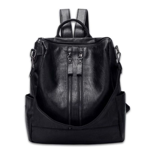 outdoor bags pu leather backpack for women zipper student school bag teenager girls big casual travel mochila feminina
outdoor bags pu leather backpack for women zipper student school bag teenager girls big casual travel mochila feminina
