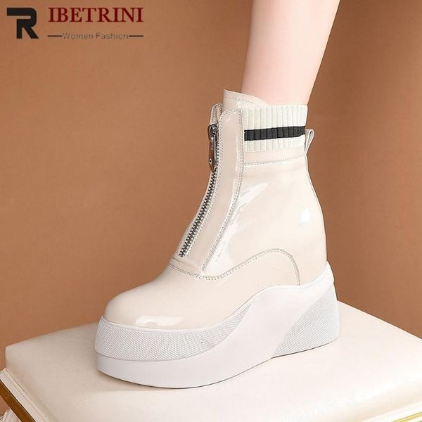 boots ribetrini brand patent leather zipper platform internal increases heels ankle stylish winter shoes women, Black
boots ribetrini brand patent leather zipper platform internal increases heels ankle stylish winter shoes women, Black