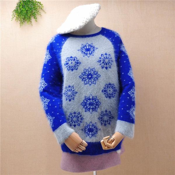 women's sweaters ladies women fashion hairy angora fur knitted snow pattern long sleeve loose pullover mink cashmere winter jumper sw, White;black
women's sweaters ladies women fashion hairy angora fur knitted snow pattern long sleeve loose pullover mink cashmere winter jumper sw, White;black