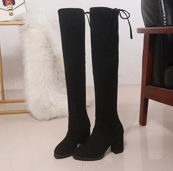 boots over the knee women faux suede thigh high platform stretch slim ladies women's winter shoe, Black
boots over the knee women faux suede thigh high platform stretch slim ladies women's winter shoe, Black