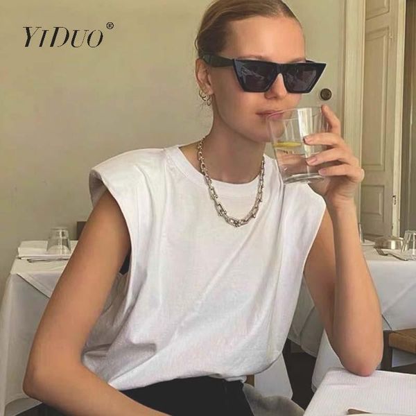 women's t-shirt yiduo summer sleeveless female o neck white women tee shirt ladies loose solid chic casual tshirts black 2021 cotton se
women's t-shirt yiduo summer sleeveless female o neck white women tee shirt ladies loose solid chic casual tshirts black 2021 cotton se