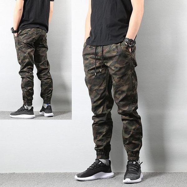 men's pants fashion brand fall casual skinny camouflage ankle banded overalls trousers large size thin men, Black
men's pants fashion brand fall casual skinny camouflage ankle banded overalls trousers large size thin men, Black